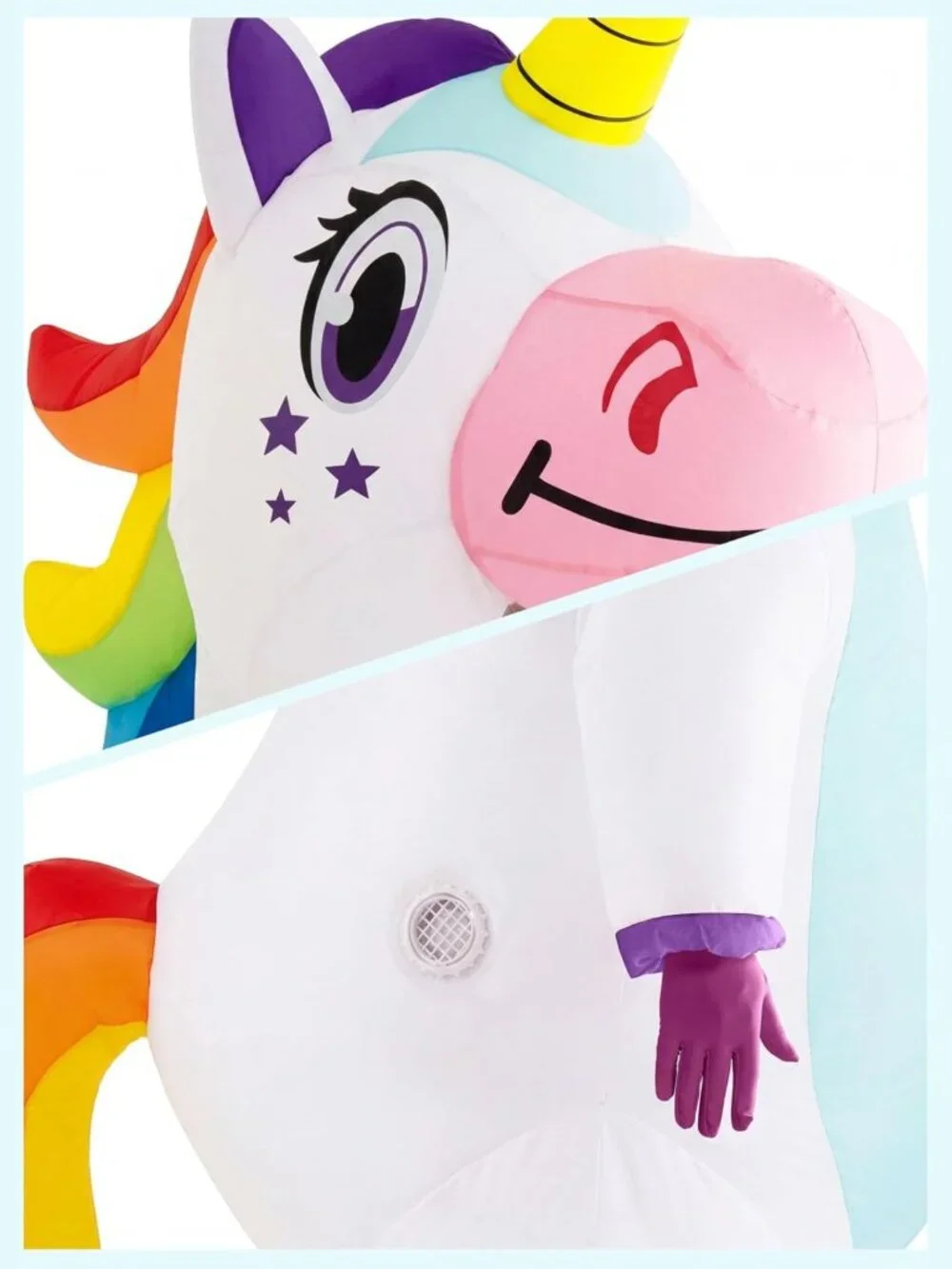 Full Body Inflatable Unicorn Costume for Adults - Fun Halloween Cosplay Outfit